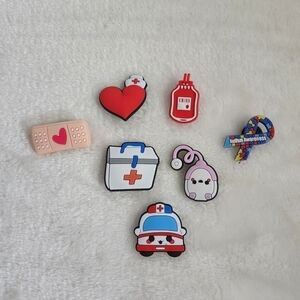 Crocs Jibbitz Medical Nurse Doctor Shoe Charms Set of 7